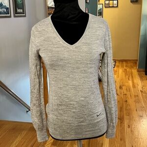 Nike Golf Light Gray V-Neck Sweater